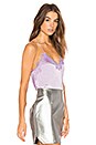 view 2 of 4 The Racer Charmeuse Cami in Lavender