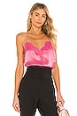 view 1 of 4 Racer Charmeuse Cami in Bubblegum