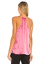 view 3 of 4 Racer Charmeuse Cami in Bubblegum