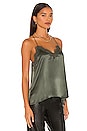 view 2 of 4 Racer Charmeuse Cami in Thyme