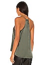 view 3 of 4 Racer Charmeuse Cami in Thyme