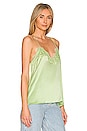view 2 of 4 Racer Charmeuse Cami in Neo Mint