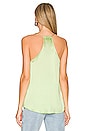 view 3 of 4 Racer Charmeuse Cami in Neo Mint