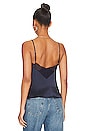 view 3 of 4 Clari Charmeuse Cami in Navy