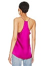 view 3 of 4 Racer Charmeuse Cami in Dahlia