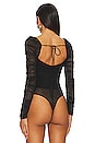 view 4 of 6 Bettina Crystal Bodysuit in Black