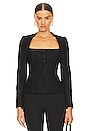 view 1 of 5 Samira Blazer Top in Black