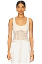 view 1 of 5 Kimber Corset Bodysuit in Bone