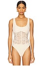 view 2 of 5 Kimber Corset Bodysuit in Bone