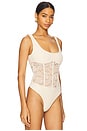 view 3 of 5 Kimber Corset Bodysuit in Bone