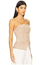view 2 of 4 Zamora Suede Corset in Incense