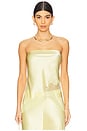 view 1 of 4 Odessa Strapless Camisole Top in Yuzu