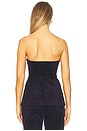 view 3 of 4 Iman Corduroy Strapless Top in Navy