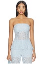 view 1 of 4 Bijou Strapless Lace Top in Dew