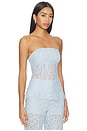 view 2 of 4 Bijou Strapless Lace Top in Dew