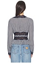view 3 of 4 Veredi Blouse in Blue Gingham