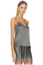 view 2 of 5 Racer Camisole in Gunmetal