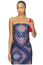 view 1 of 4 Juli Strapless Camisole in Mariner's Bandana