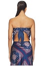 view 3 of 4 Juli Strapless Camisole in Mariner's Bandana