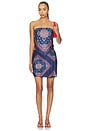 view 4 of 4 Juli Strapless Camisole in Mariner's Bandana
