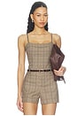 view 1 of 6 BODY SHIRLEY  in Beige Plaid