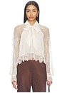 view 1 of 5 Tully Lace Blouse in Oat