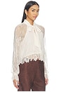 view 2 of 5 Tully Lace Blouse in Oat