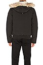 view 4 of 7 Borden Coyote Fur Trim Bomber in Black