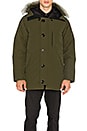 view 2 of 7 Chateau Coyote Fur Trim Parka in Military Green