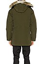 view 4 of 7 Chateau Coyote Fur Trim Parka in Military Green