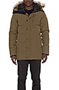 view 1 of 7 Carson Coyote Fur Trim Parka in Military Green