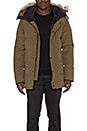 view 2 of 7 Carson Coyote Fur Trim Parka in Military Green