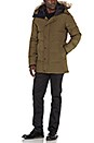 view 6 of 7 Carson Coyote Fur Trim Parka in Military Green