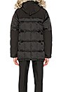 view 4 of 7 Callaghan Coyote Fur Trim Parka in Black & Black
