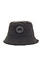 view 2 of 5 Horizon Reversible Bucket Hat in Black & Northstar White