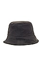 view 3 of 5 Horizon Reversible Bucket Hat in Black & Northstar White
