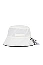 view 4 of 5 Horizon Reversible Bucket Hat in Black & Northstar White