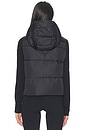 view 3 of 4 Hybridge Wide Quilt Knit Hoodie in Black