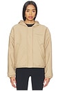 view 3 of 7 Alberni Reversible Fleece Bomber Jacket in Desert Sand