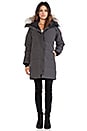 view 1 of 6 Shelburne Parka with Coyote Fur Trim in Graphite