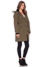 view 4 of 6 Kensington Parka with Coyote Fur Trim in Military Green