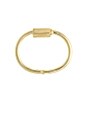 view 4 of 5 Barrell Lock Bracelet in Gold