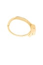 view 4 of 4 Handcuff 14K Gold Plated Bracelet in Gold