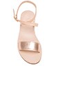 view 4 of 5 Ankle Wrap Sandal in Rose Gold & Light Tan