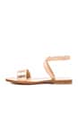 view 5 of 5 Ankle Wrap Sandal in Rose Gold & Light Tan