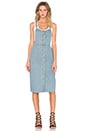 view 1 of 4 VESTIDO MIDI in Washed Denim