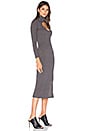 view 3 of 4 Cut Out Turtleneck Dress in Grey