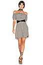 view 1 of 4 Sofia Off the Shoulder Dress in Black Gingham