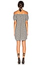view 3 of 4 Sofia Off the Shoulder Dress in Black Gingham