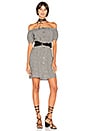 view 4 of 4 Sofia Off the Shoulder Dress in Black Gingham